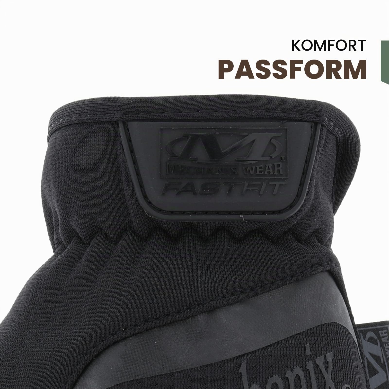 Mechanix Wear - FastFit Covert Touch Screen Handschuhe (Large, Schwarz)