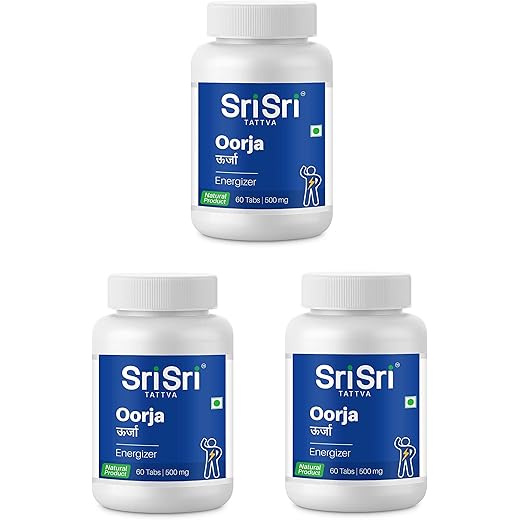 Sri Oorja Energy Tablets 60ct Pack of 3