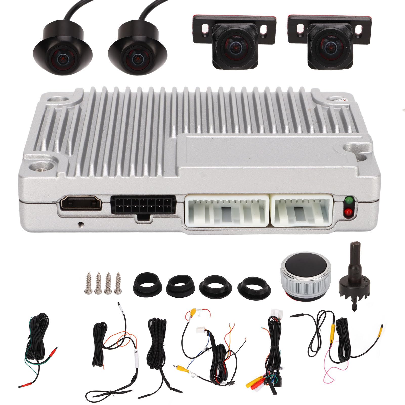 360°-Surround-View-System, 1080P-Parküberwachung, 170°-Weitwinkel-4-Wege-Kamera, 3D-DVR für Autos, Rundumsicht-Kamerasystem, 360-Vogel-View-System