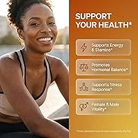 Vista 2 de Ashwagandha 5000 mg de raíz de maca 2000 mg de fenogreco 3000 mg Suplemento con Tongkat Ali Ginseng - Ayuda con el estrés, el estado de ánimo