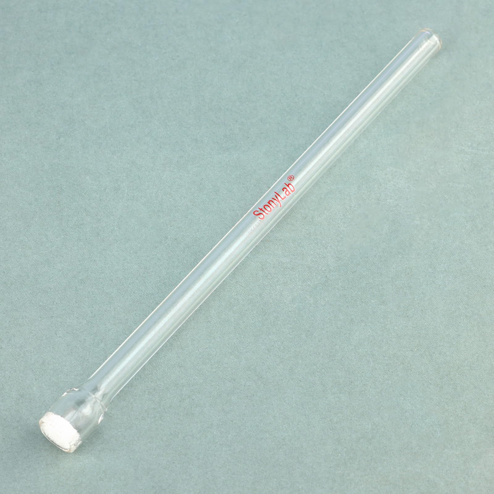 stonylab Tube de Dispersion de Gaz Droit, Verre de Haute Borosilicate, Noyau de Sable G2 avec Taille de Pore de 30-50 μm pour Diffusion Efficace d'Air ou de Gaz en Laboratoire et Aquatique, 10 mm