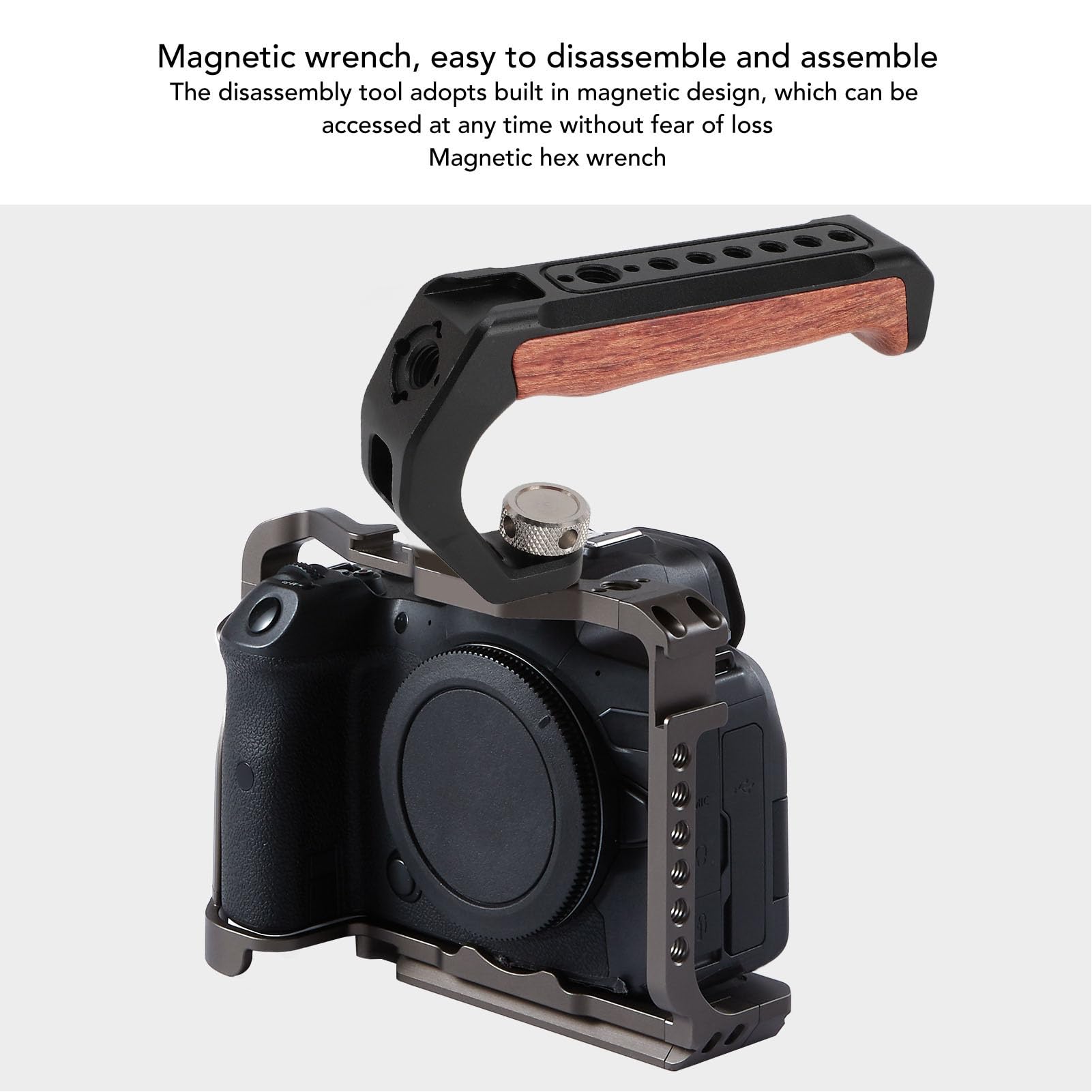 Amazon | 3つのコールドシュー付きカメラトップハンドル、DSLRカメラ用 