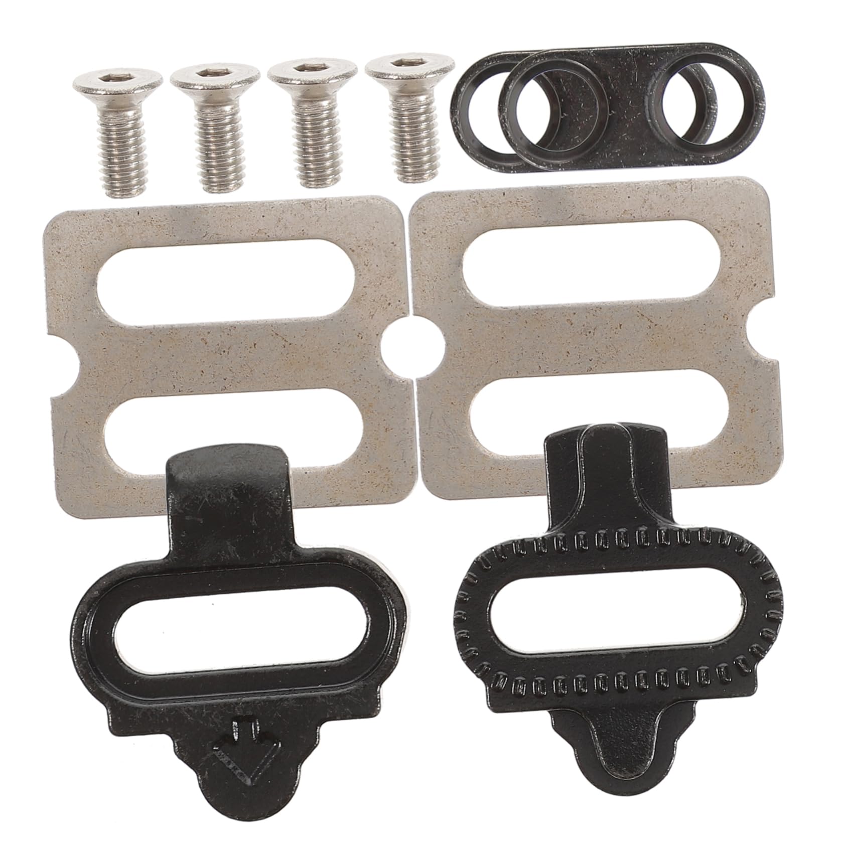 BESPORTBLE Cycling Cleat System Compatible Self-Locking Pedal Cleats Mount for Bike Pedal Accessories