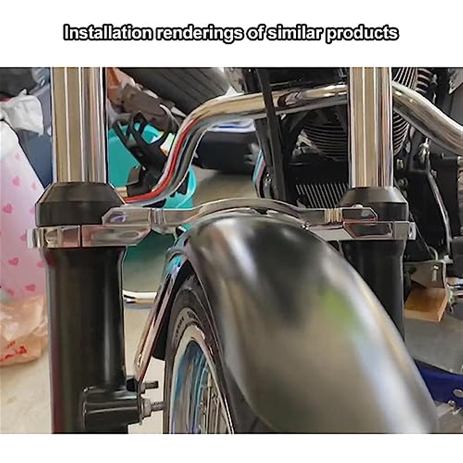 Stabilizzatore forcella anteriore moto, rinforzo forcella