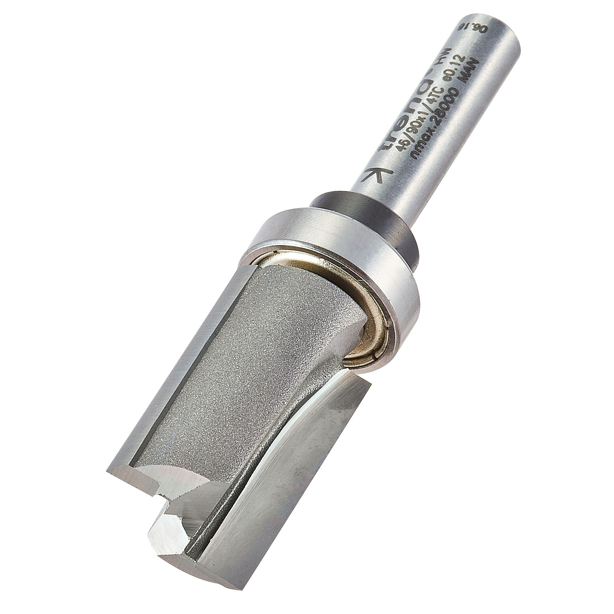 Trend 46/90X1/4Tc 46/90 X 1/4 Tct 90° Shank Mounted Template Profiler 15.9 X 25Mm