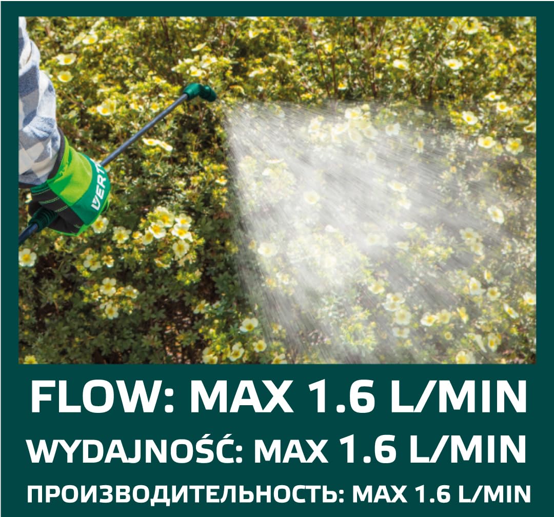 Spruzzatore a pressione professionale, 20 litri, spruzzatore a pressione da giardino, spruzzatore a pompa