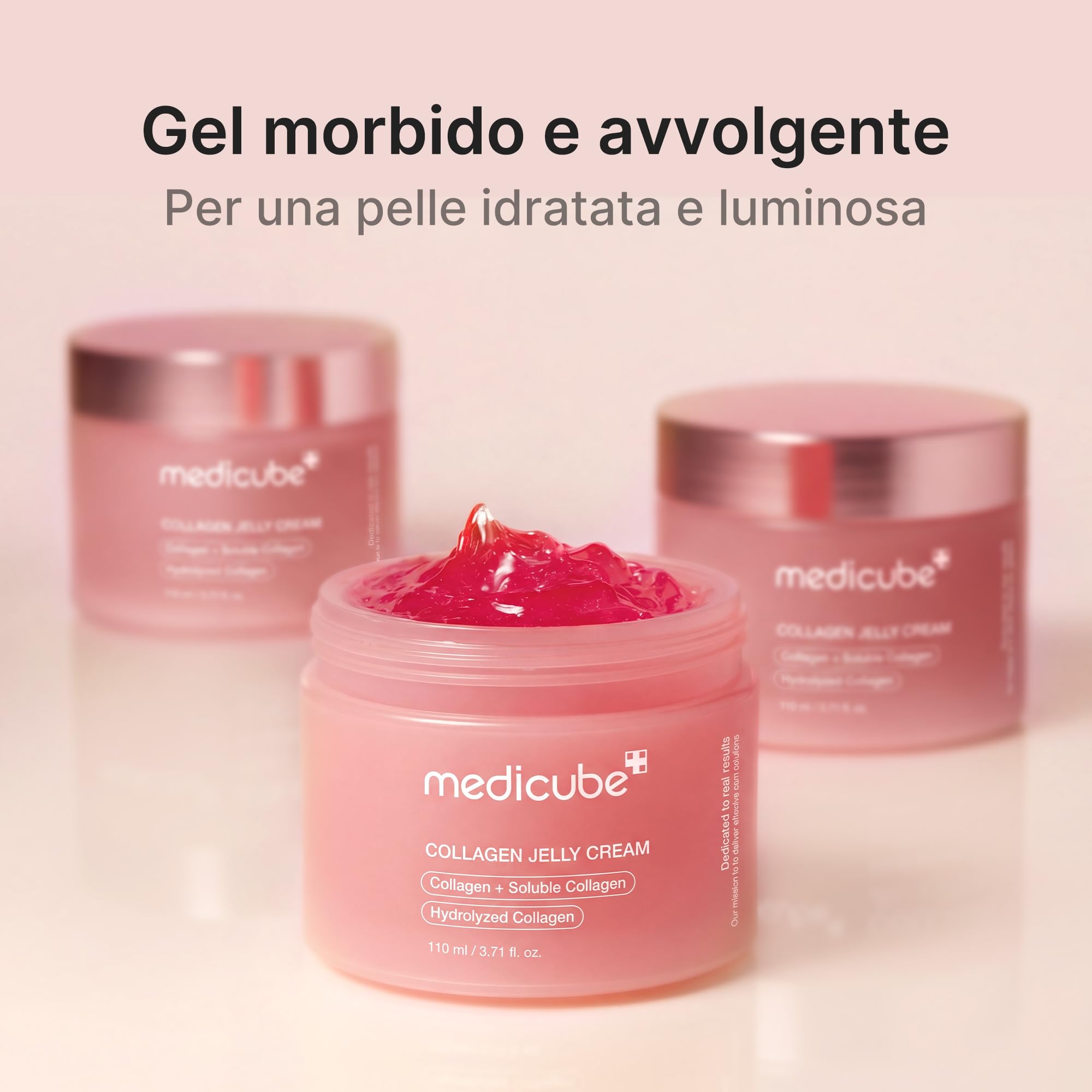 medicube Collagen Jelly Cream - Crema Viso con Collagene Idrolizzato, Niacinamide e Acido Ialuronico Per un effetto Rimpolpante e Idratante, Jelly Texture - Skincare Coreana, 50ml