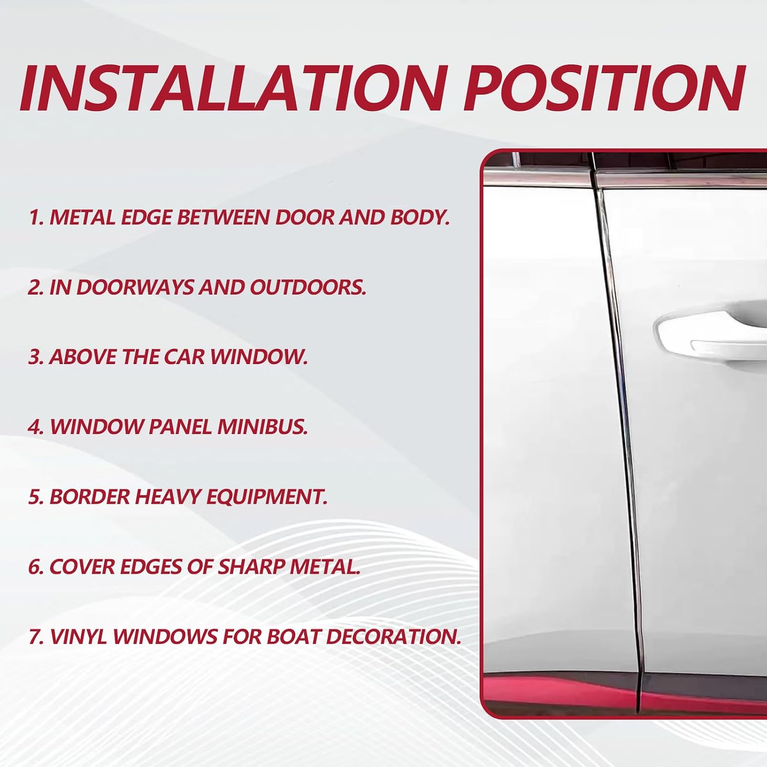 16FT (5M) Car Door Edge Protector, Universal U Shape Trim Molding Rubber Seal Protector with Fits Most Cars (Silver)