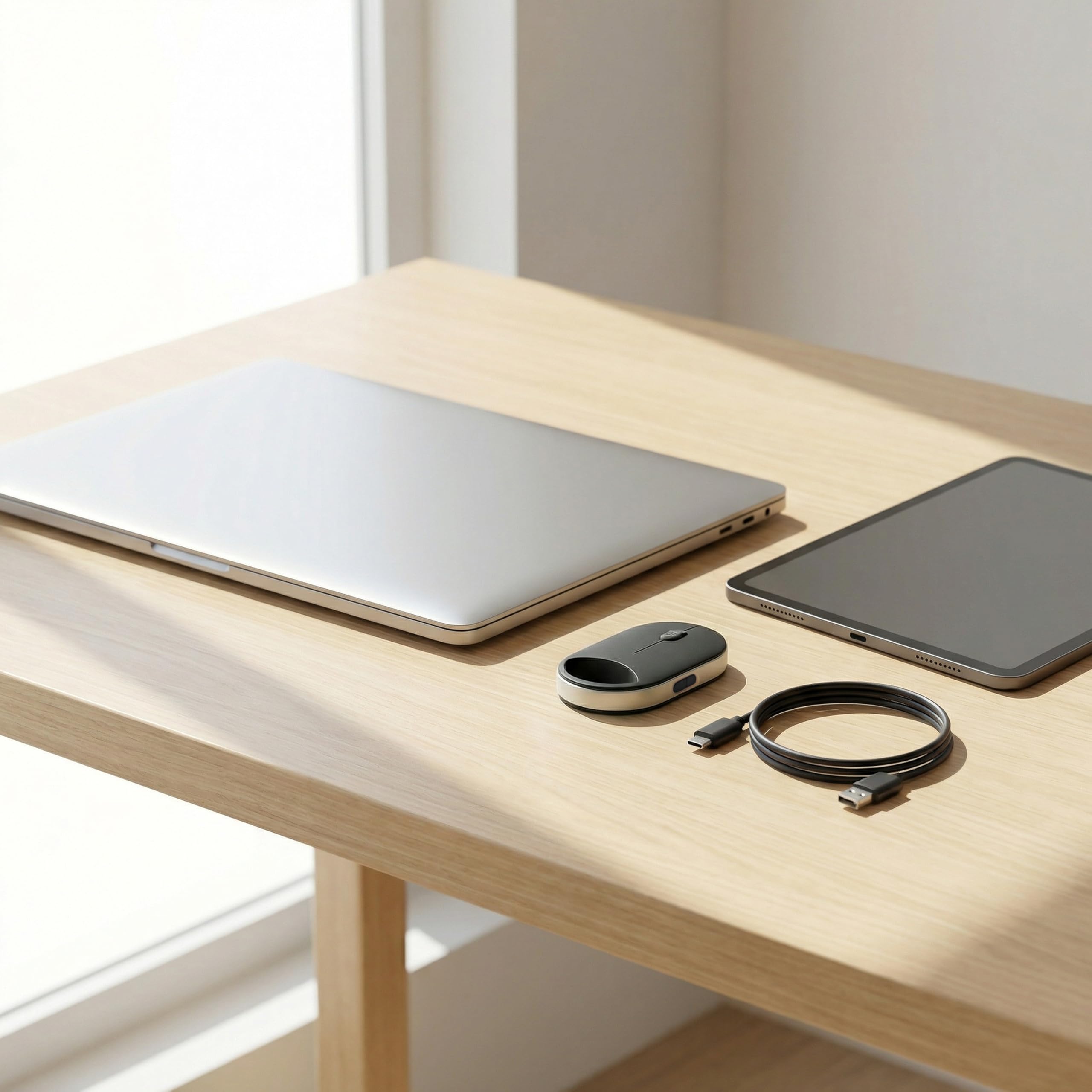 CSL - Wireless Maus mini Format – kabellos Bluetooth/Funk 2,4 GHz – Koppelung mit Zwei Geräten zugleich – Links-/ Rechtshänder-Modus – Windows Mac OS Android – Desktop PC Notebook Laptop Mac - 2