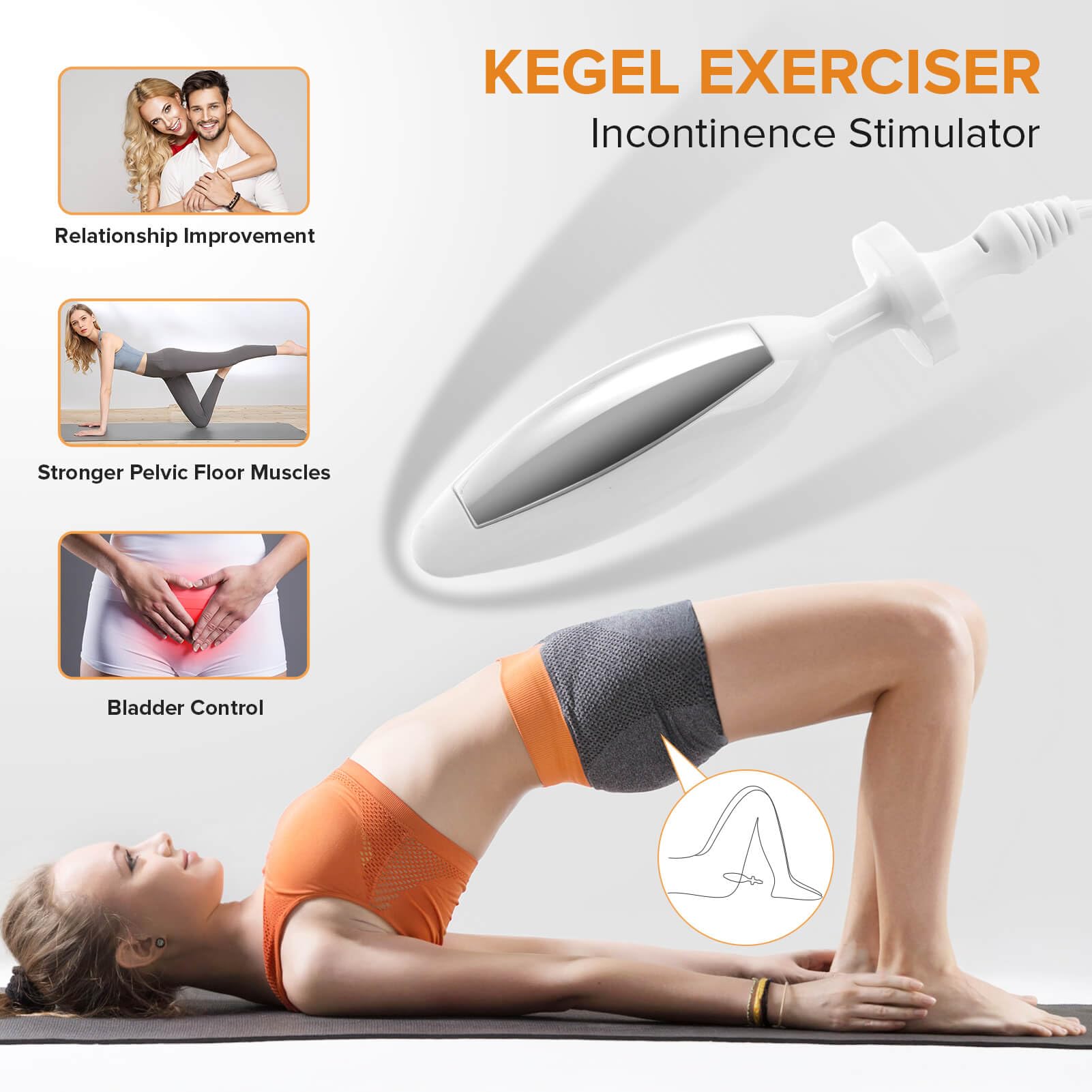 TENS Unit & EMS Pelvic Floor Muscle Exercise,36 Modes Rechargeable Dual Channel EMS Massager Machine with Pelvic Floor Muscle Electrode Probe and Travel Case — Amazon image 2