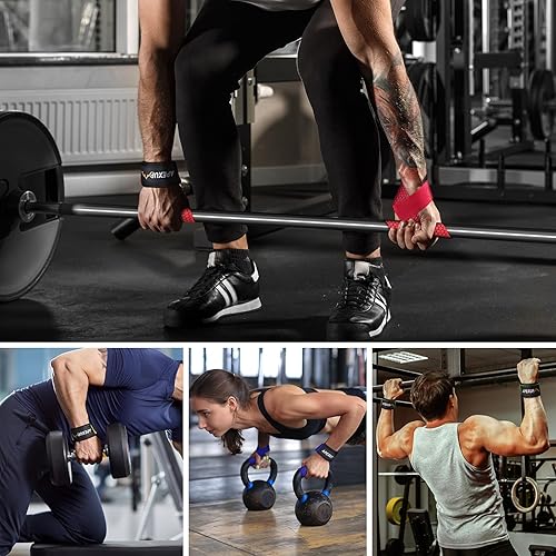 Miniatura 8 de APEXUP Correas de levantamiento de pesas para levantamiento de pesas, correas de muñeca de levantamiento de pesas, correa de levantamiento de pesas