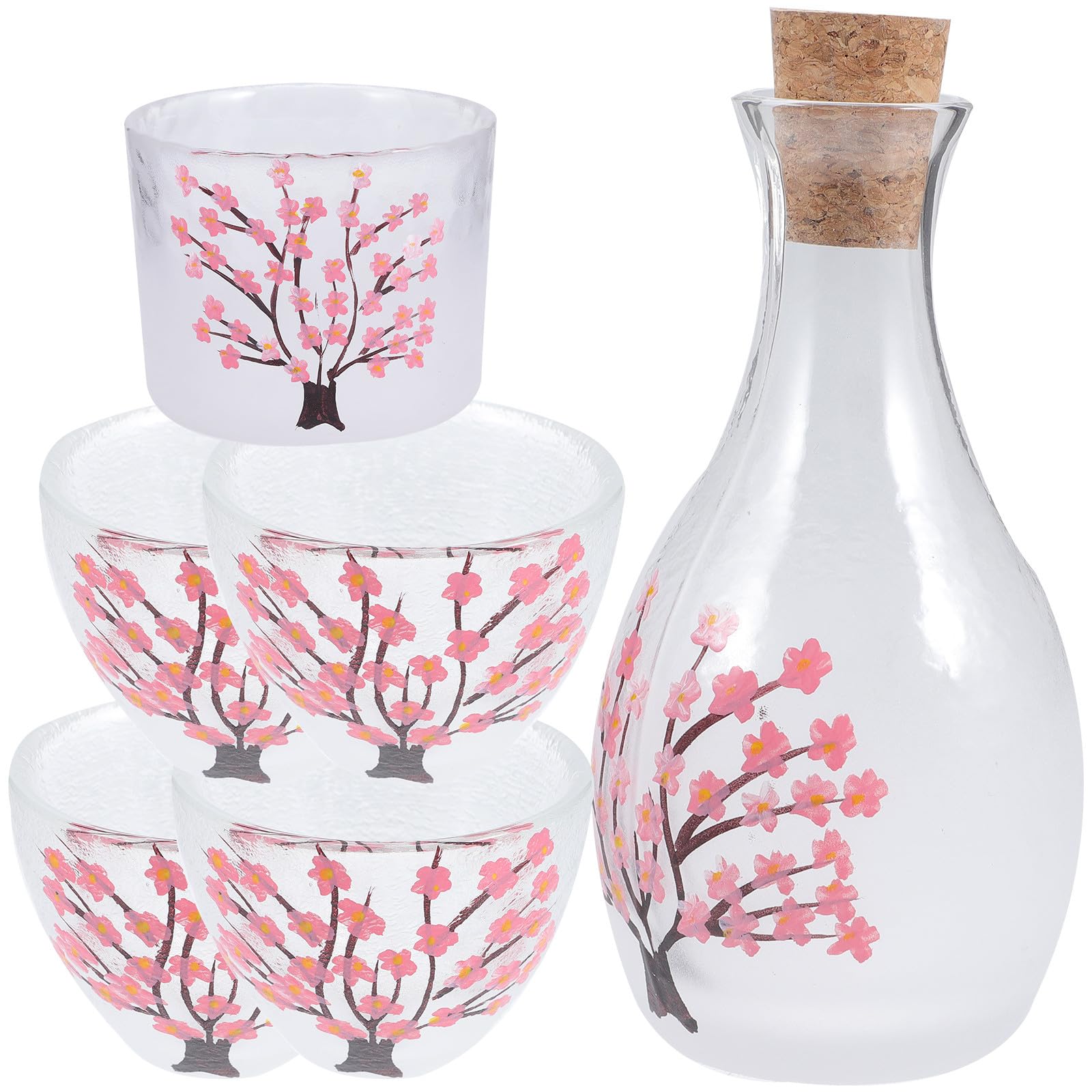 Service à saké élégant en verre, le cadeau idéal pour la Fête des Pères