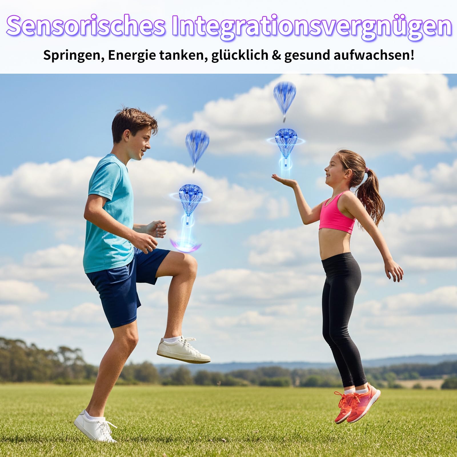 Fliegender Ball Lite Spielzeug, Mini Drohne KI-Bewegungssteuerung & 360°-Flip, Wiederaufladbare Drohne für Kinder & Erwachsene,Spinner-Ball geschenk für Jungen und Mädchen ab 6 7 8 Jahren