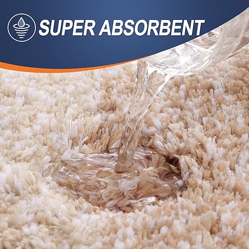 Miniatura 6 de OLANLY Juego de 2 alfombras de baño y alfombras de baño ombré, tamaño de alfombra de baño 24 x 16 pulgadas y alfombra de baño de 30 x 20 + 24 x 20