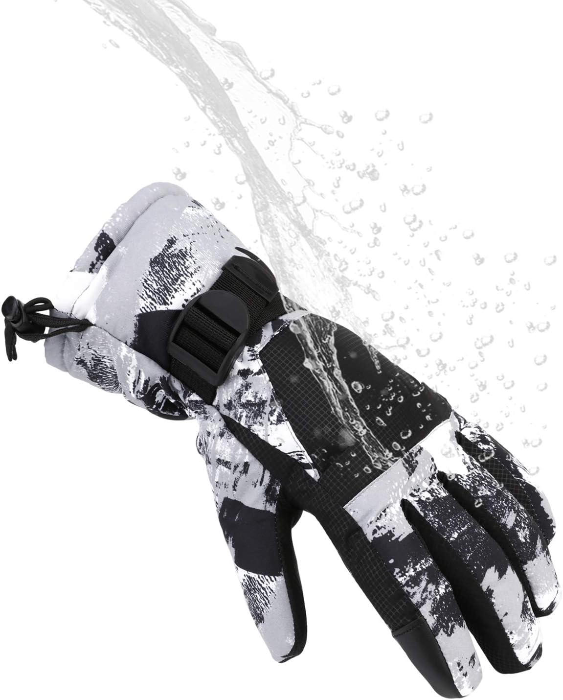 Ski Gloves for Men Women Kids - Waterproof Thermal Winter Snow Gloves, Touchscreen Compatible for Skiing, Snowboarding, Cold Weather, Parent-Child Outdoor Activities - Image 3