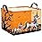 ASKETAM Halloween Basket Gift Cute Pumpkin Ghost Parties Decor Kid Trick or Treat Basket for Boys and Girls Rectangular Storage Bin Box (Unicorn Bat)