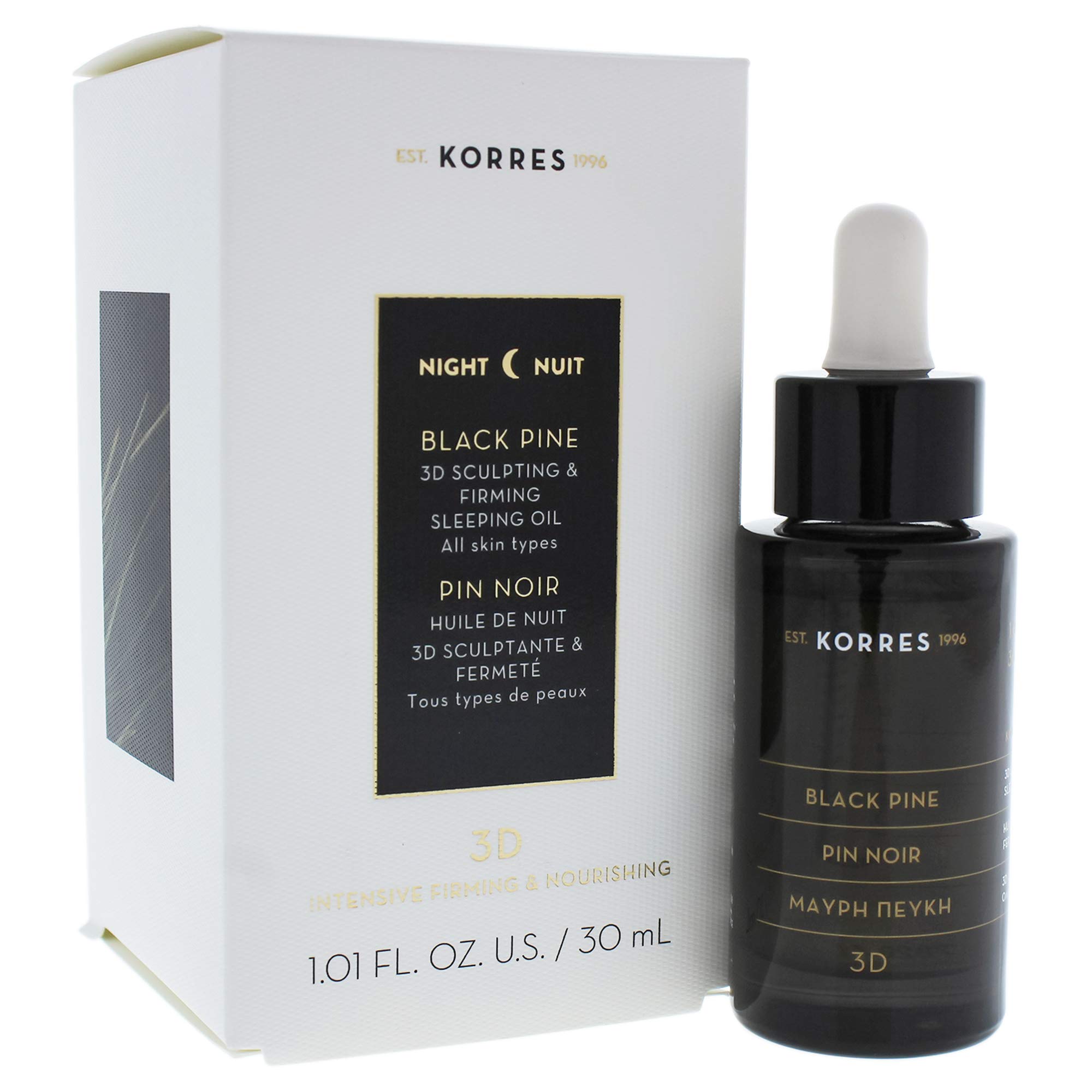 KORRES Black Pine 3D Sleeping Oil, 1 Fl oz.