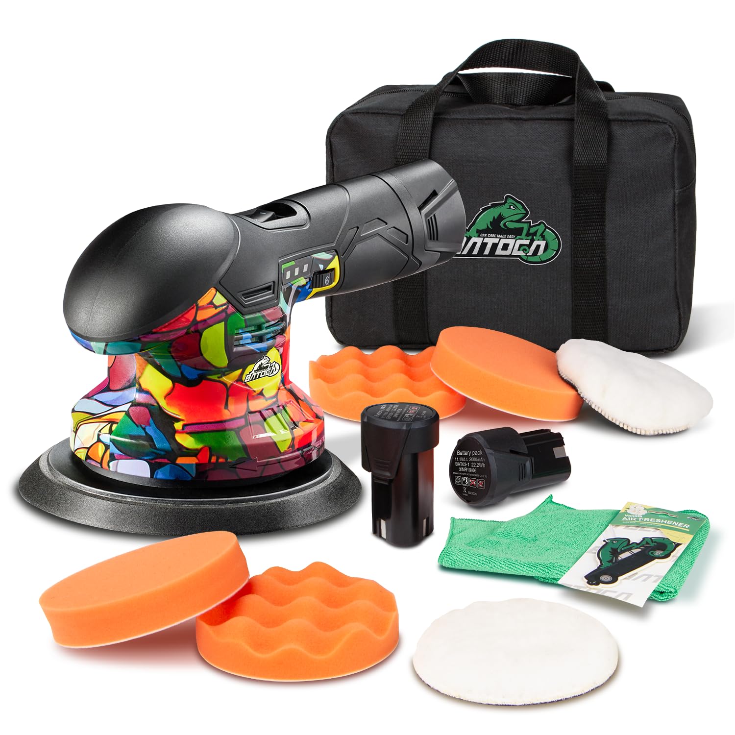 BATOCA 2026 New S3 Cordless Car Buffer Polisher, Mini Polishing Machine