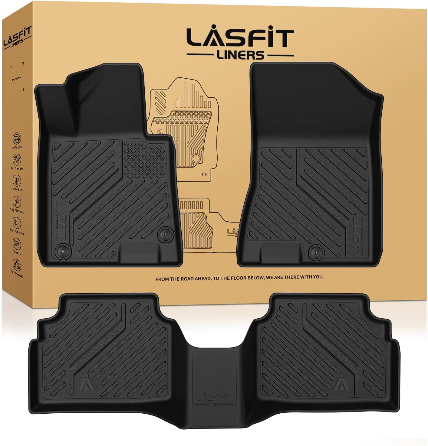 LASFIT Floor Mats for Hyundai Sonata 2020-2026 (Only Fit AWD & Gas, Not for FWD or Hybrid) / Kia K5 2021-2025 (Only Fit AWD, Not for FWD) Custom Fit TPE All Weather Floor Liners Car Mats Accessoires 2)For Hyundai Sonata & Kia K5 | 2020-2025 | AWD