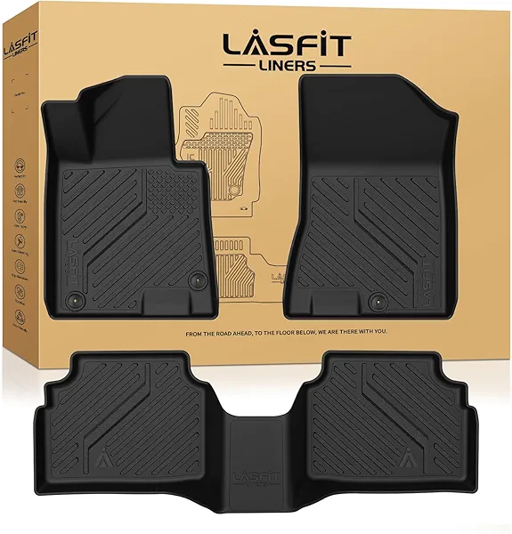 LASFIT Floor Mats for Hyundai Sonata 2020-2026 (Only Fit AWD & Gas, Not for FWD or Hybrid) / Kia K5 2021-2025 (Only Fit AWD, Not for FWD) Custom Fit TPE All Weather Floor Liners Car Mats Accessoires