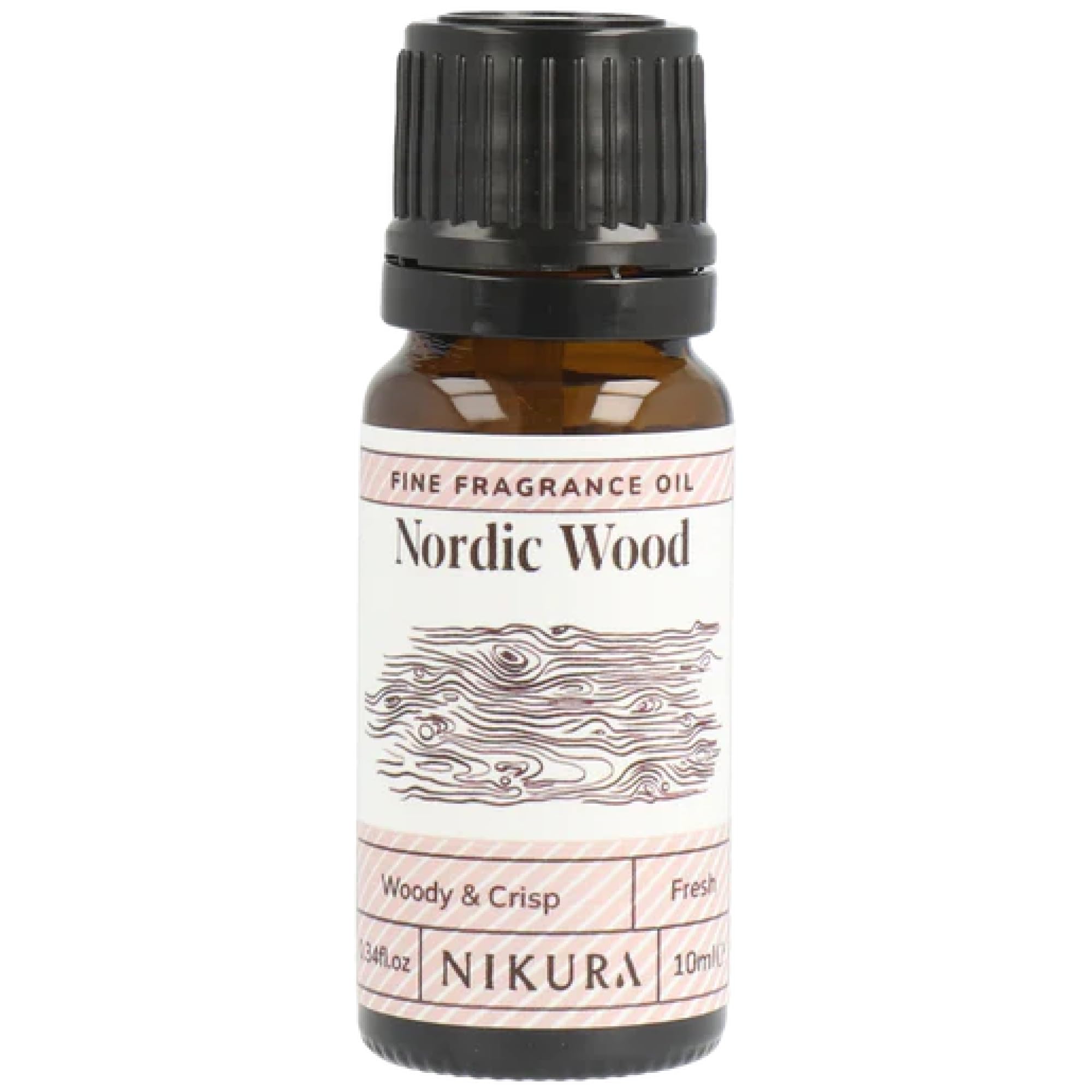 Nikura Nordic Wood Fine Fragrance Oil - 10ml | Perfect for Soap Making, Candle Making, Wax Melts, Diffuser, Burner | Great for use in Bath Bombs, Perfume Oil, Perfume Scents | Vegan & UK Made