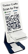 Stripe Reader Holder and QR Code Payment Sign with Business Card Dispenser, Scan to Pay with Venmo CashApp PayPal Zelle in...