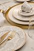 Kütahya Porcelain Bone Calypso 68 Pieces Dinner Set for 12 Persons, Damask