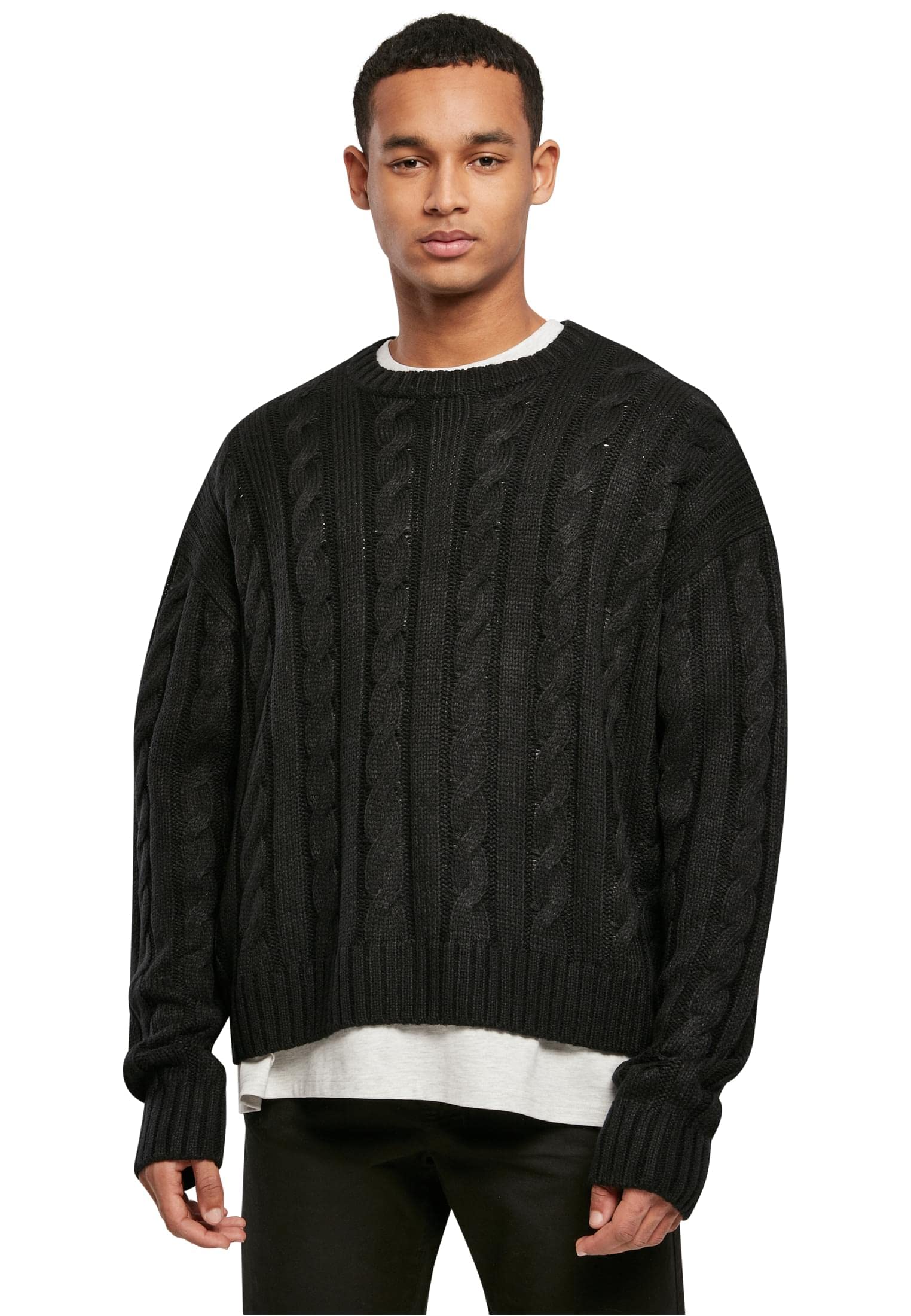 Urban Classics Men's Noir Sweater Boxy