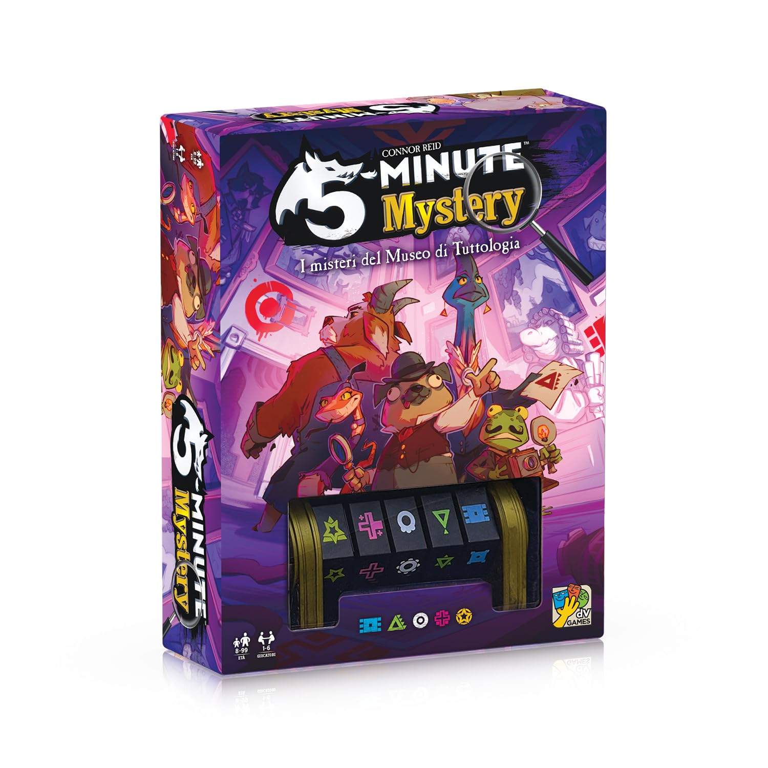 5-Minute Mystery – Nueva Edición – Juego cooperativo para Adultos y niños a Partir de 8 años – 1 – 6 Jugadores – Duración 5 min – Edición Italiana