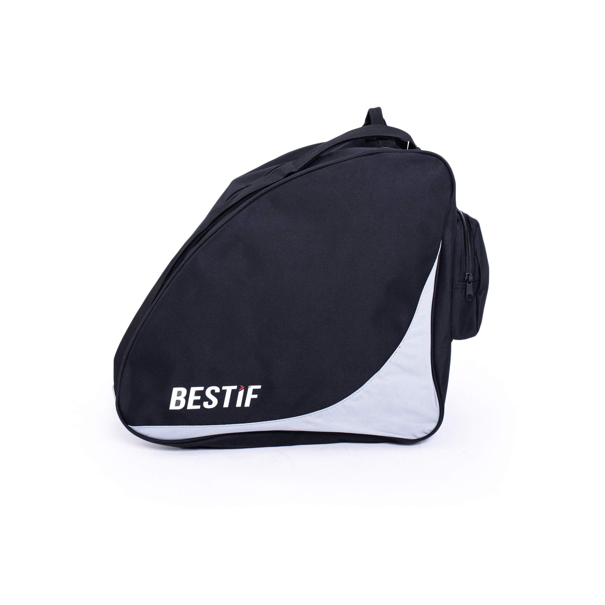 Skischuhtasche Wasserdicht | Tasche Für Skischuhe/Schlittschuhe | Widerstandsfähige Stiefeltasche (Schwarz-Grau)