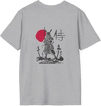 T-shirt Unisexe Kanji Samouraï Love Stamp - Coton, Coupe Régulière, Thème Japonais