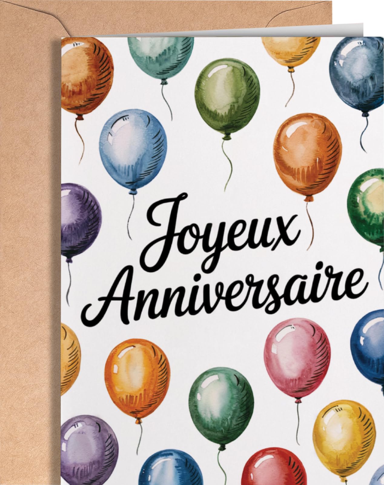 Carte d'Anniversaire pour Homme ou Femme 20-80 Ans Cadeau Décoration