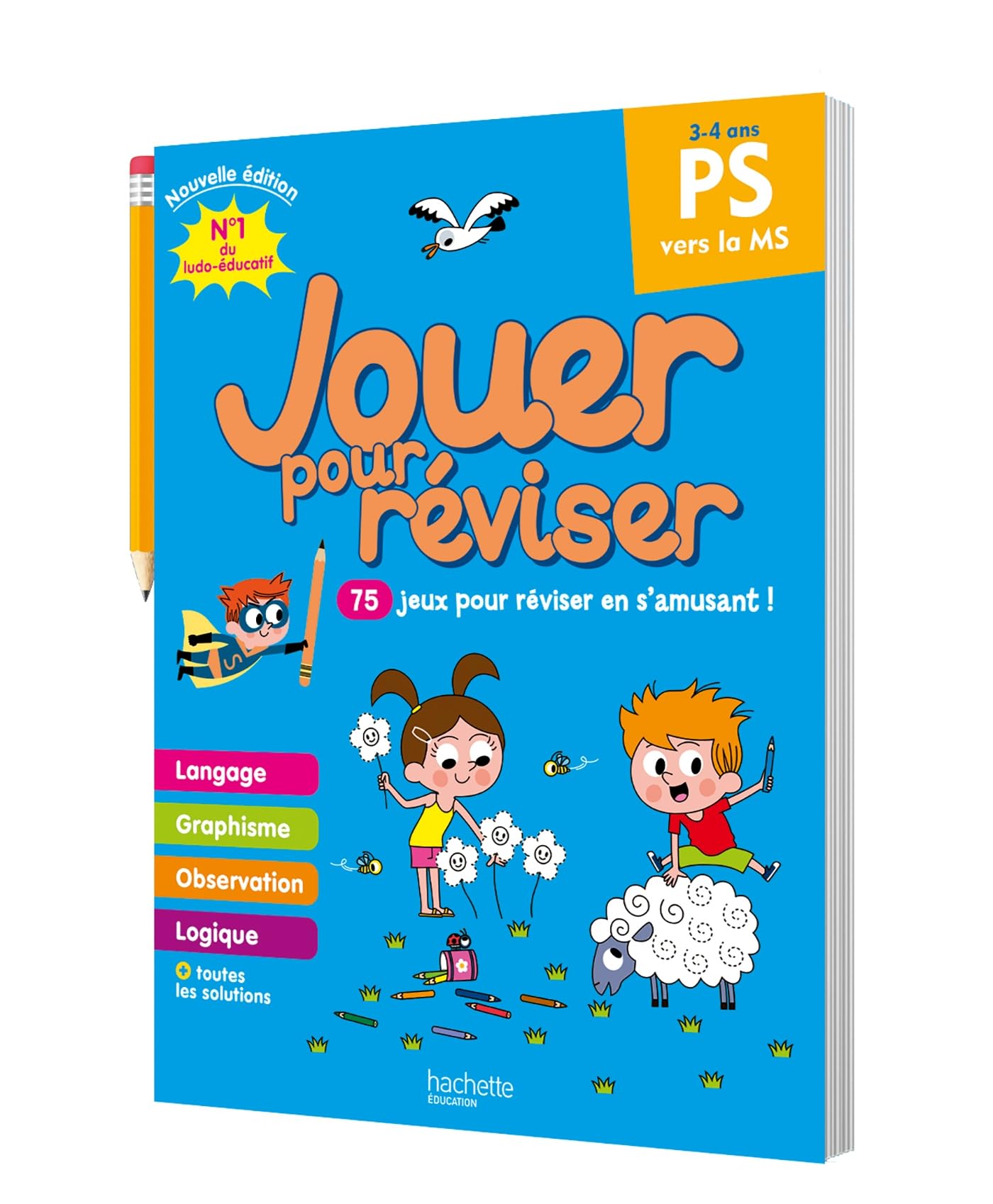 Jouer pour réviser - De la Petite à la Moyenne Section 3-​4 ans - Cahier de vacances 2026