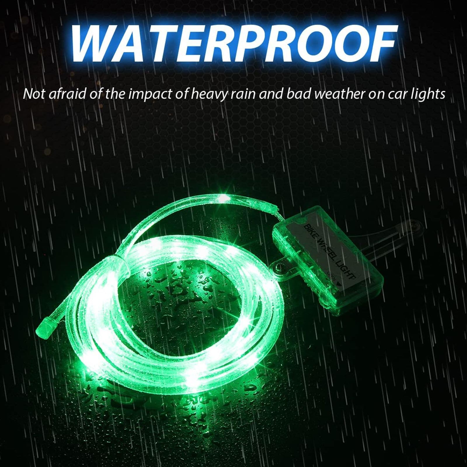 yifengshun 4 x LED luce Ruota della bicicletta, luce LED impermeabile Velo Ruota con 3 modalità di lampeggiamento Lampada LED Ruota bici per bicicletta Adulto e Bambino (colorato