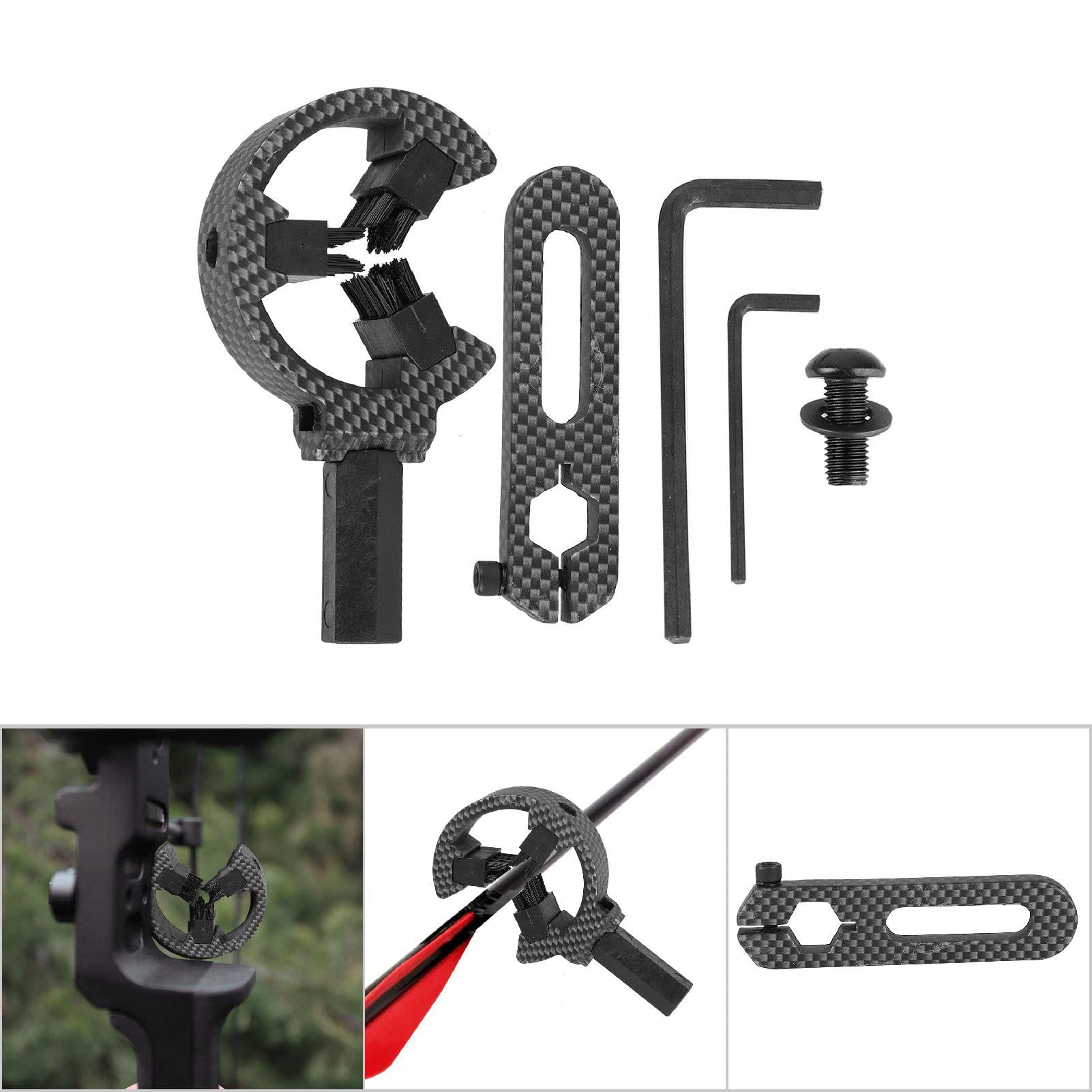 NDNCZDHC Bow Arrow Rest, 2 Types Universal Camouflage Brush Alloy Arrow Rest CP812 for Compound Bow(Carbon camo)