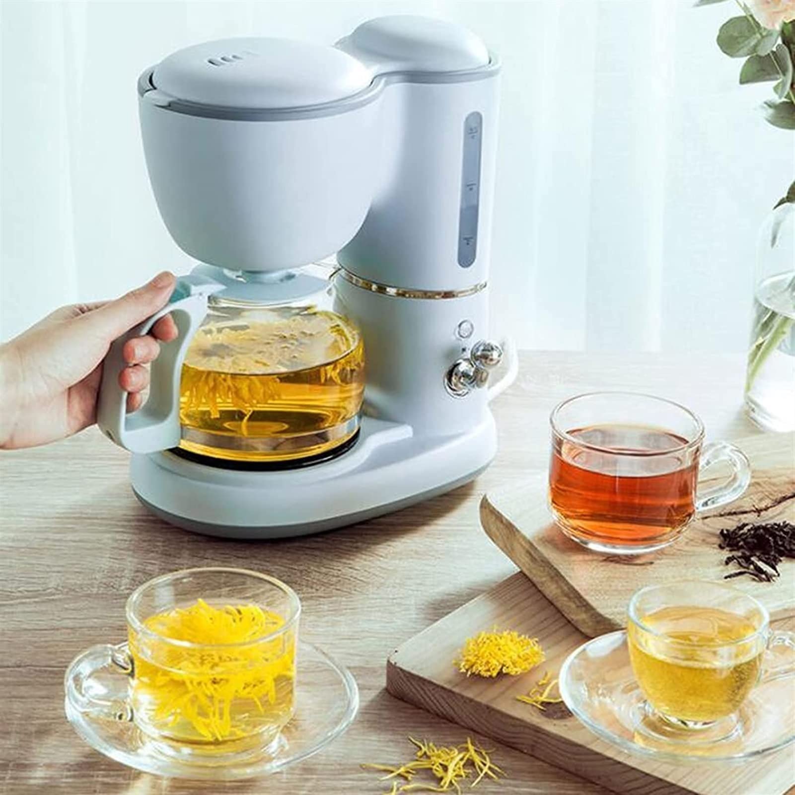 Bedida theepot theekan glazen kan met deksel en theebloemen geschenkset Bedida theepot theekan glazen kan met deksel en theebloemen geschenkset