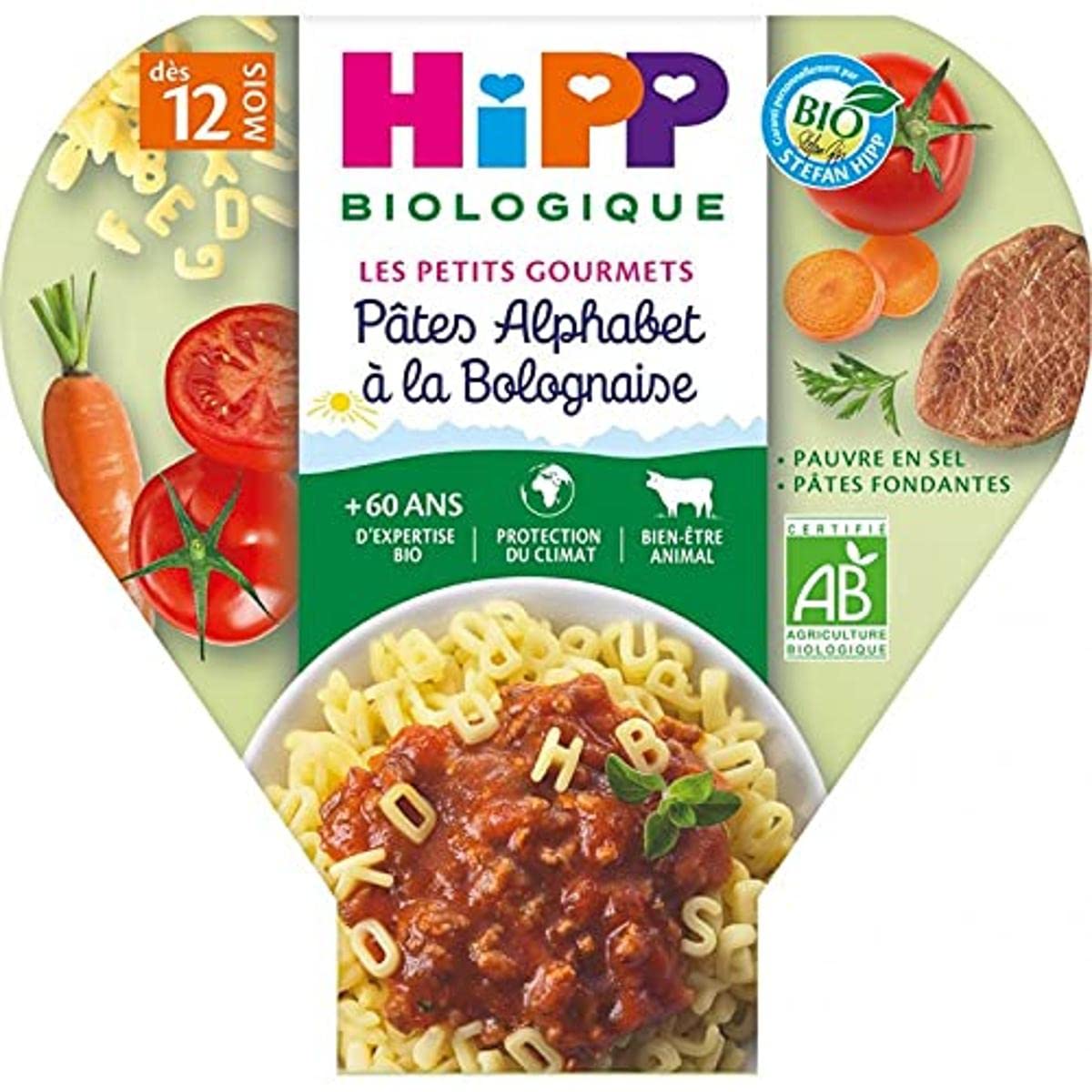 Hipp Pâtes Alphabet à la Bolognaise 250g