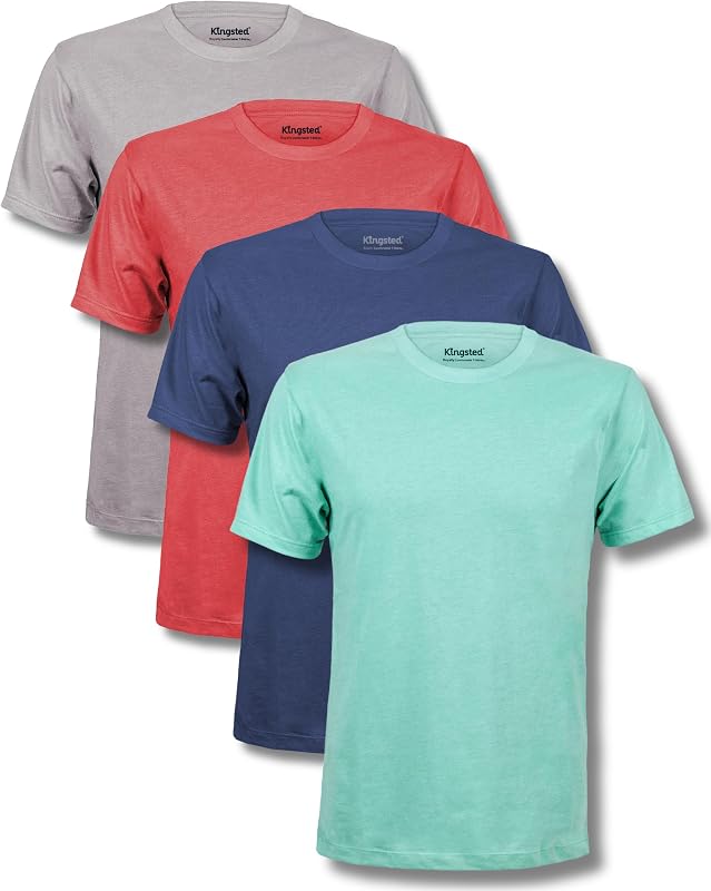 Pack de camisetas Kingsted para hombre - Muy cómodo - Tejido supersuave de primera calidad - remera clásica bien confeccionada
