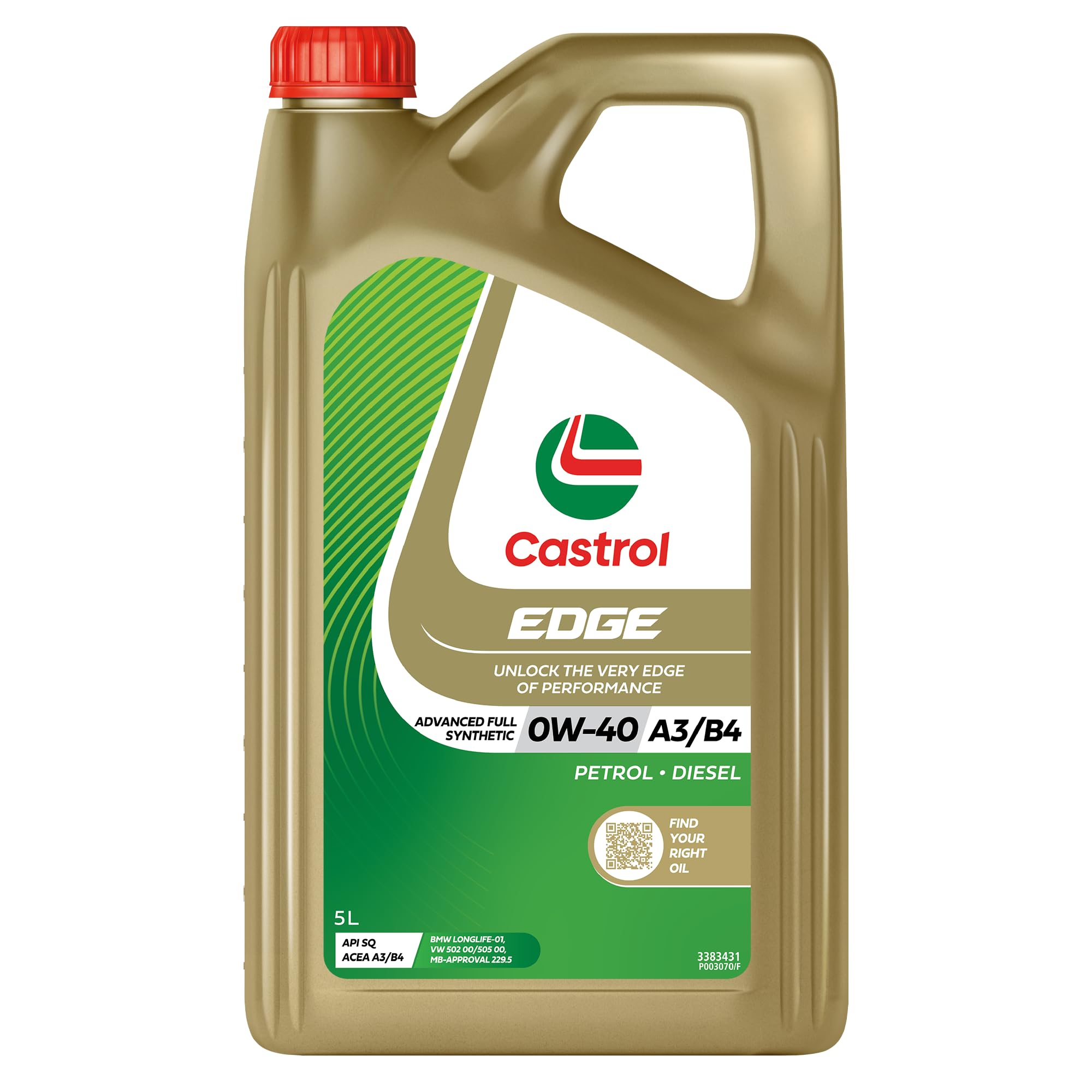 Castrol Edge 0W-40 A3/B4 Engine Oil 5 Litre : Amazon.com.au