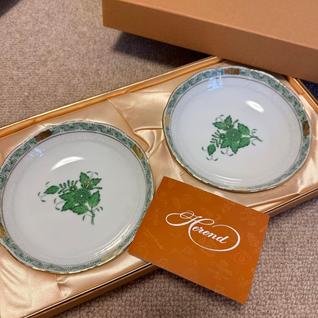 ペア ホーム＆キッチン ・ヘレンド HEREND アポニーグリーン ペア