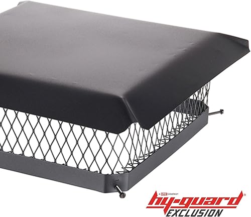 Miniatura 20 de HG99 - Cubierta de chimenea de acero galvanizado con un solo perno de combustión, tamaño de malla de 3/4 pulgadas, se adapta al exterior de baldosas