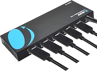 OREI UltraHD 4K @ 60 Hz 1 X 4 HDMI Splitter 1 in 4 Out 4 Port 4: 8-Bit - HDMI 2.0, HDCP 2.0, 18 Gbps, EDID, Duplicate / Mirror 4K Screens - UHDS-104