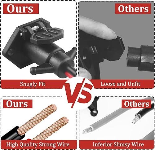 Miniatura 5 de Enchufe de motor de arrastre, enchufe impermeable de 12V-24V de conexión rápida para barco, conector de motor de arrastre de calibre 8 de 2 cables y