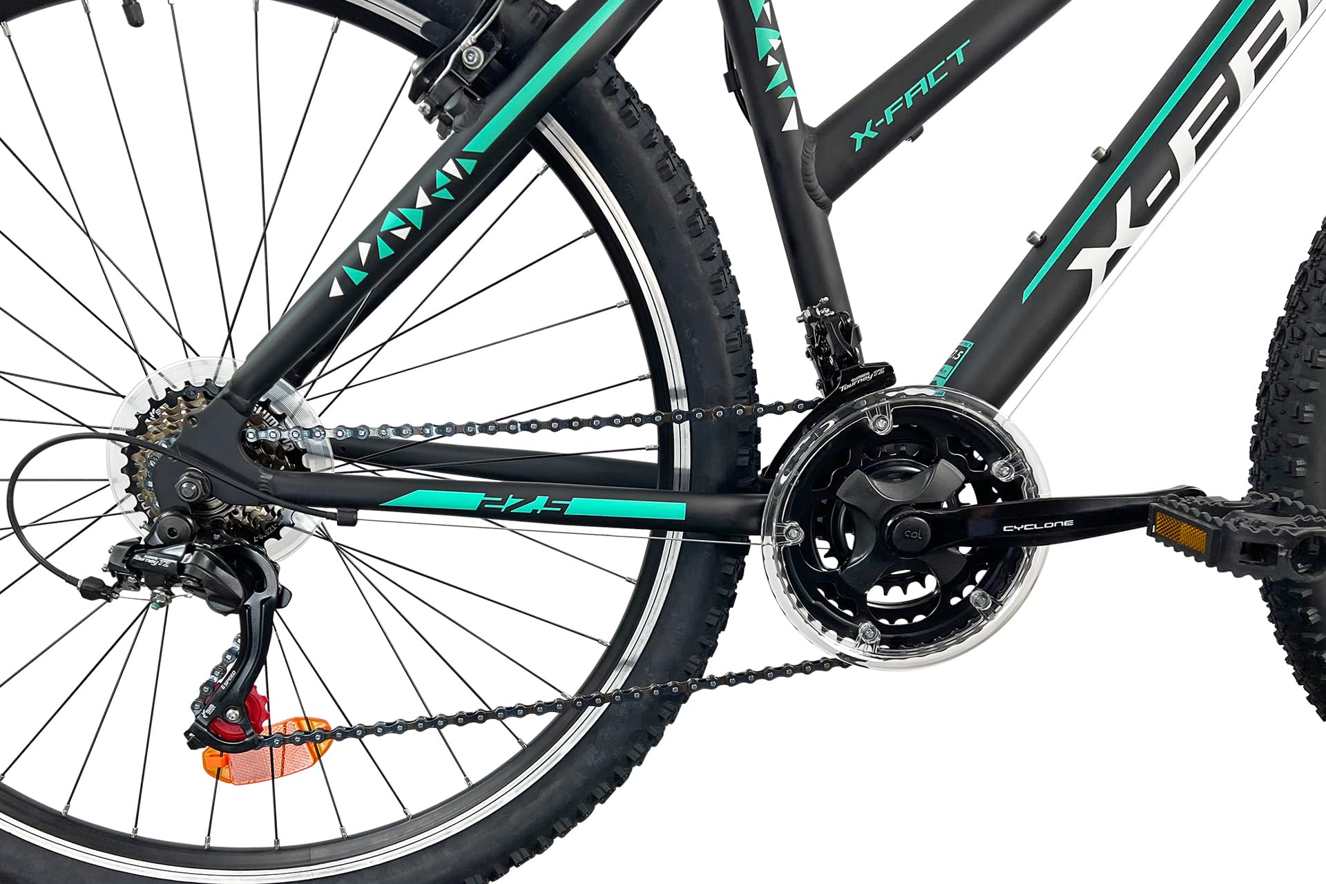 Flash, MTB 27.5" Donna, Nero/Verde