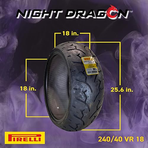 Miniatura 2 de Pirelli Night Dragon 24040VR18 MC 79V TL Cruiser - Neumático trasero de motocicleta - tracción y manejo superiores para cruceros de alto rendimiento