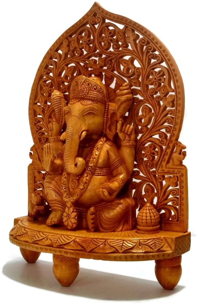 特大　木製 ガネーシャ像 置物 61my+17hUAL._AC_UF894,