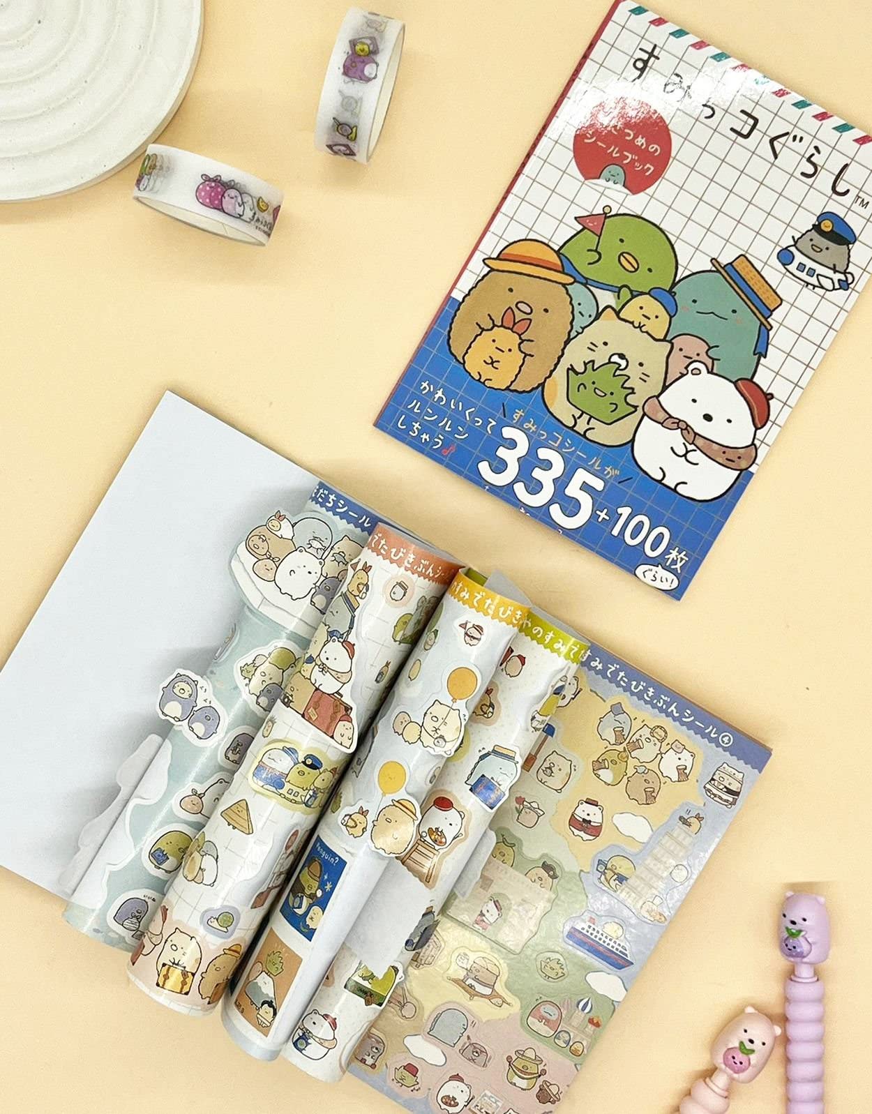Mavi Defter Sumikko Gurashi 16 Yaprak 335 Adet Sticker/Bullet