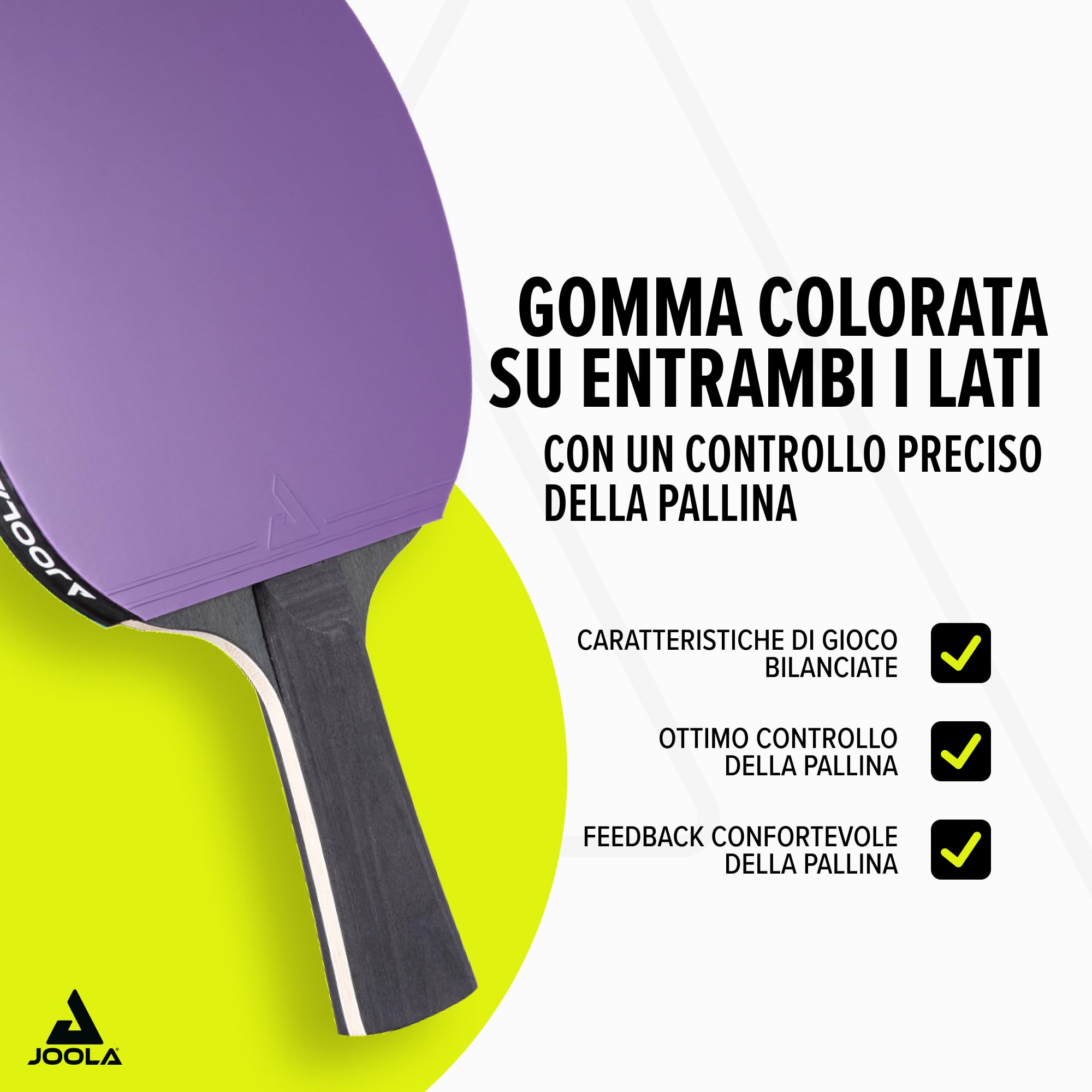 JOOLA Set da ping pong Colorato, Multicolore