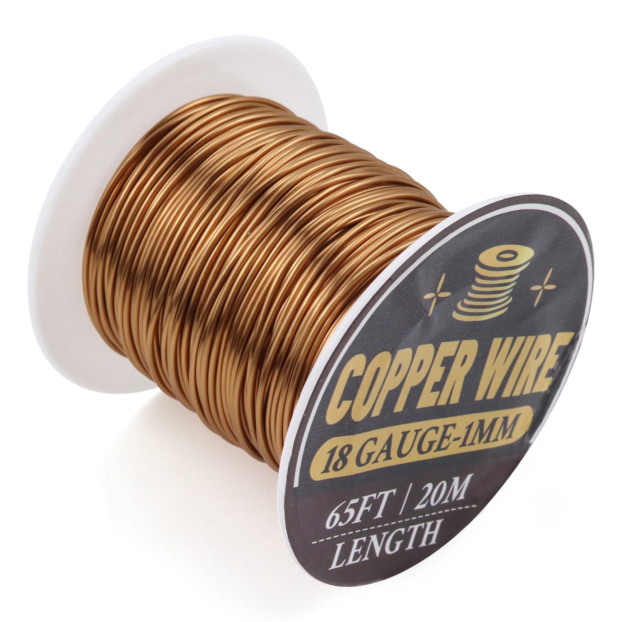 99.9% Pure Copper Wire 18 Gauge 20m, Solid, For Jewellery & Garden