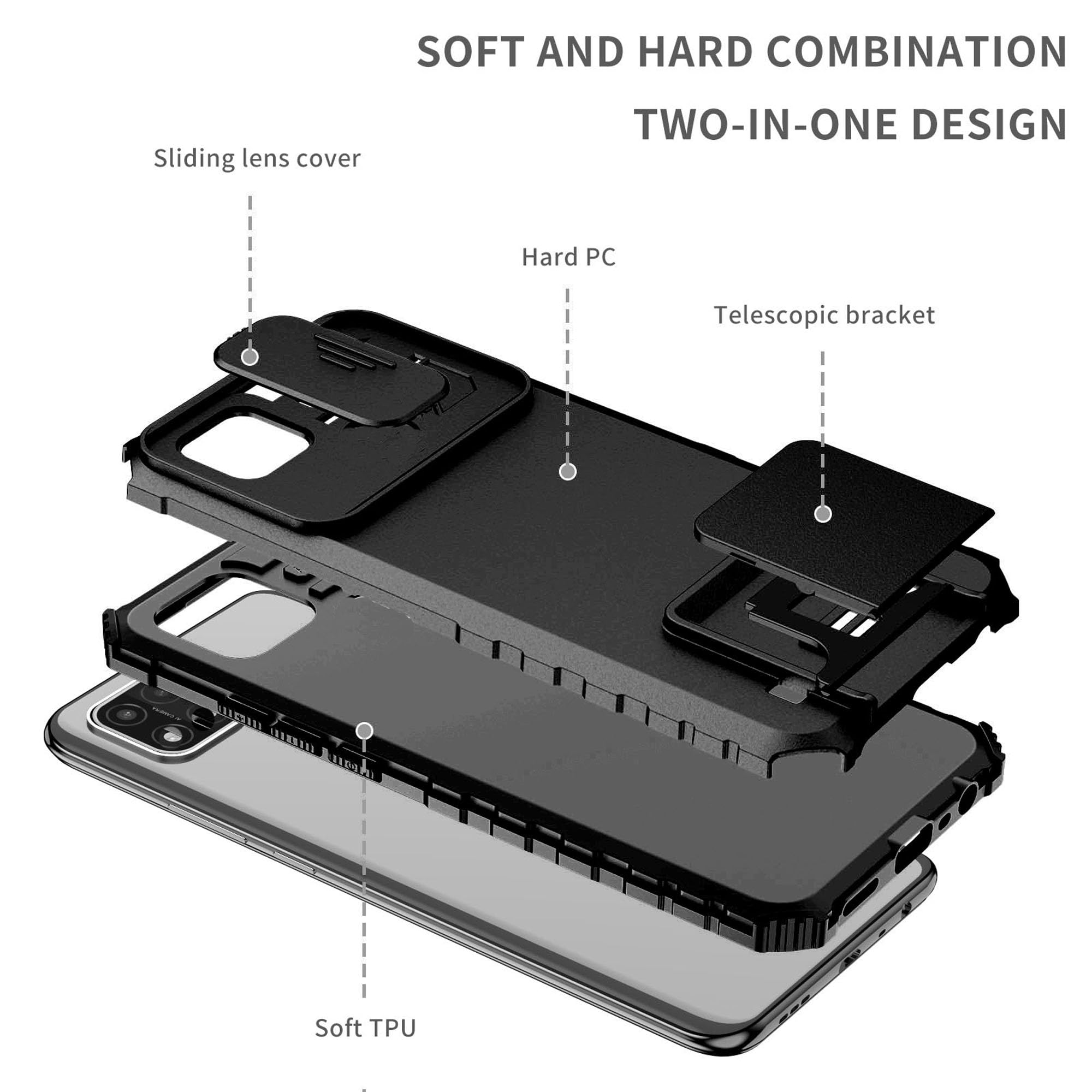 XINYEXIN Armor Cover per Realme C11 2021, Custodia Antiurto Grado